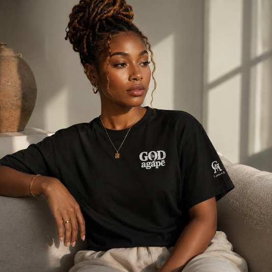God Is Agápē — Standard Tee (Black)