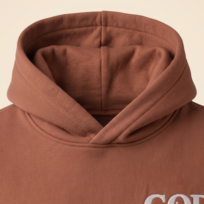 God Is Agápē — Covenant Hoodie, Oversized (Clay)