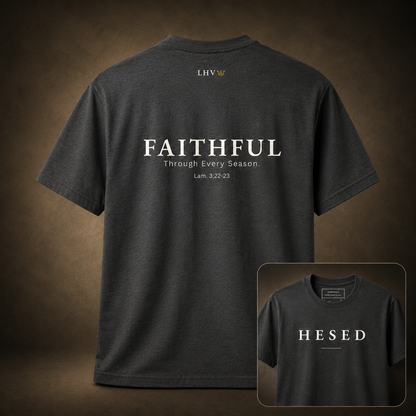 God Is Agápē — Hesed Tee (Charcoal)