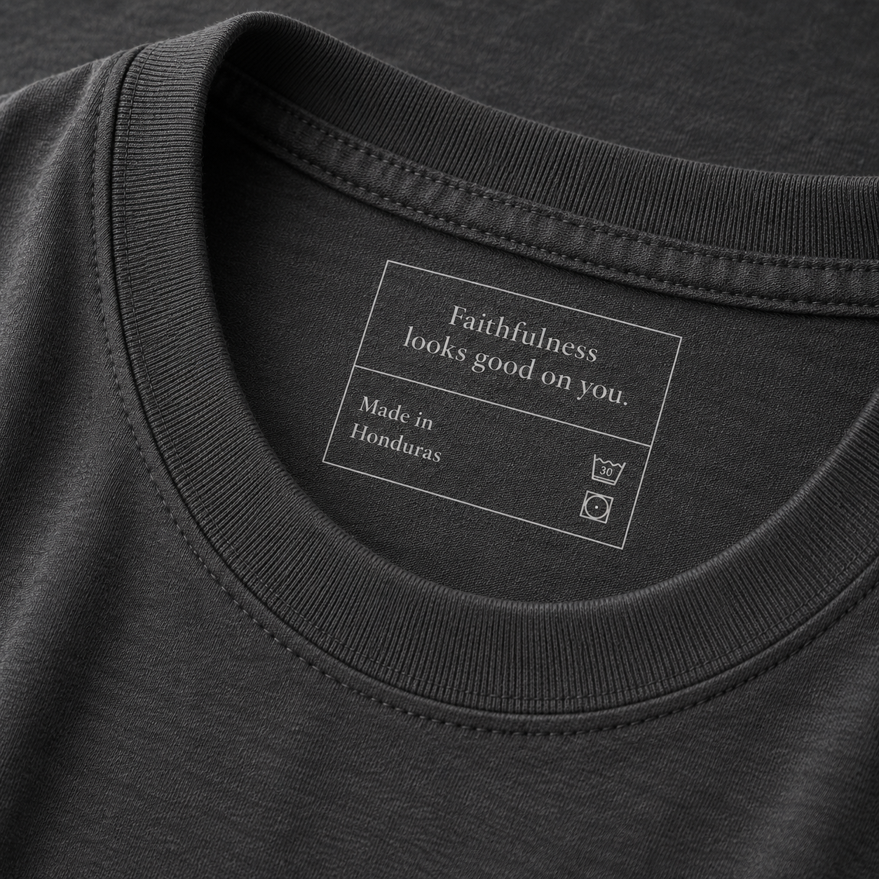 God Is Agápē — Hesed Tee (Charcoal)