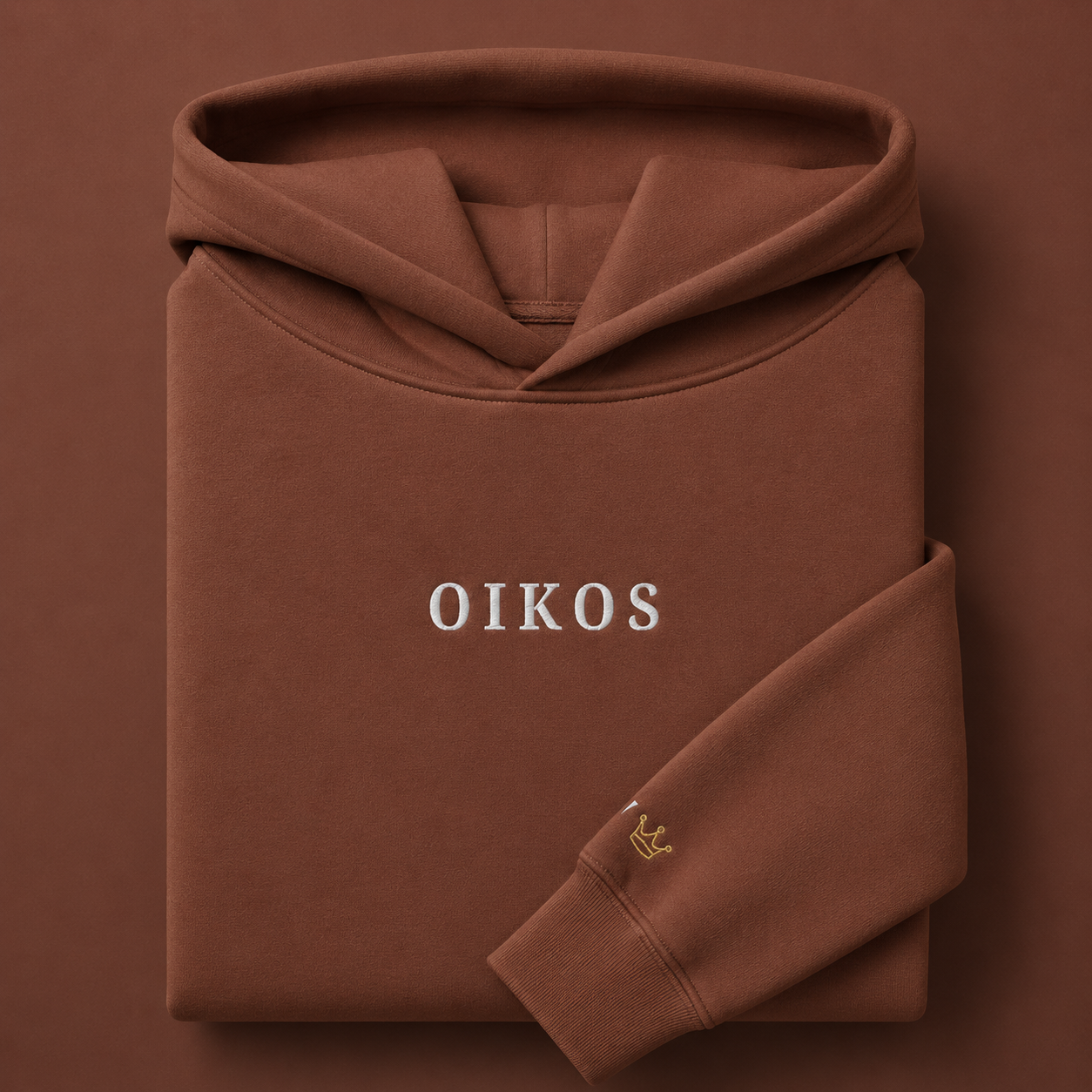 God Is Agápē — Oikos Hoodie (Chestnut)