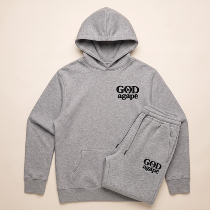 God Is Agápē — Covenant Set, Women's Fit (Athletic Grey)