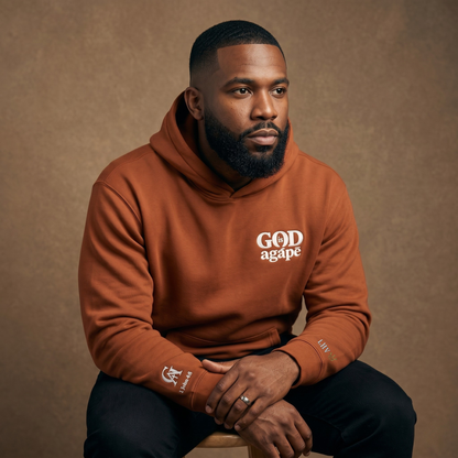 God Is Agápē — Covenant Hoodie, Oversized (Clay)