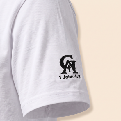 God Is Agápē — Standard Tee (White)