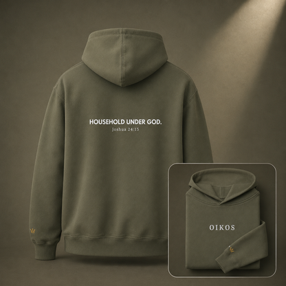 God Is Agápē — Oikos Hoodie (Olive)
