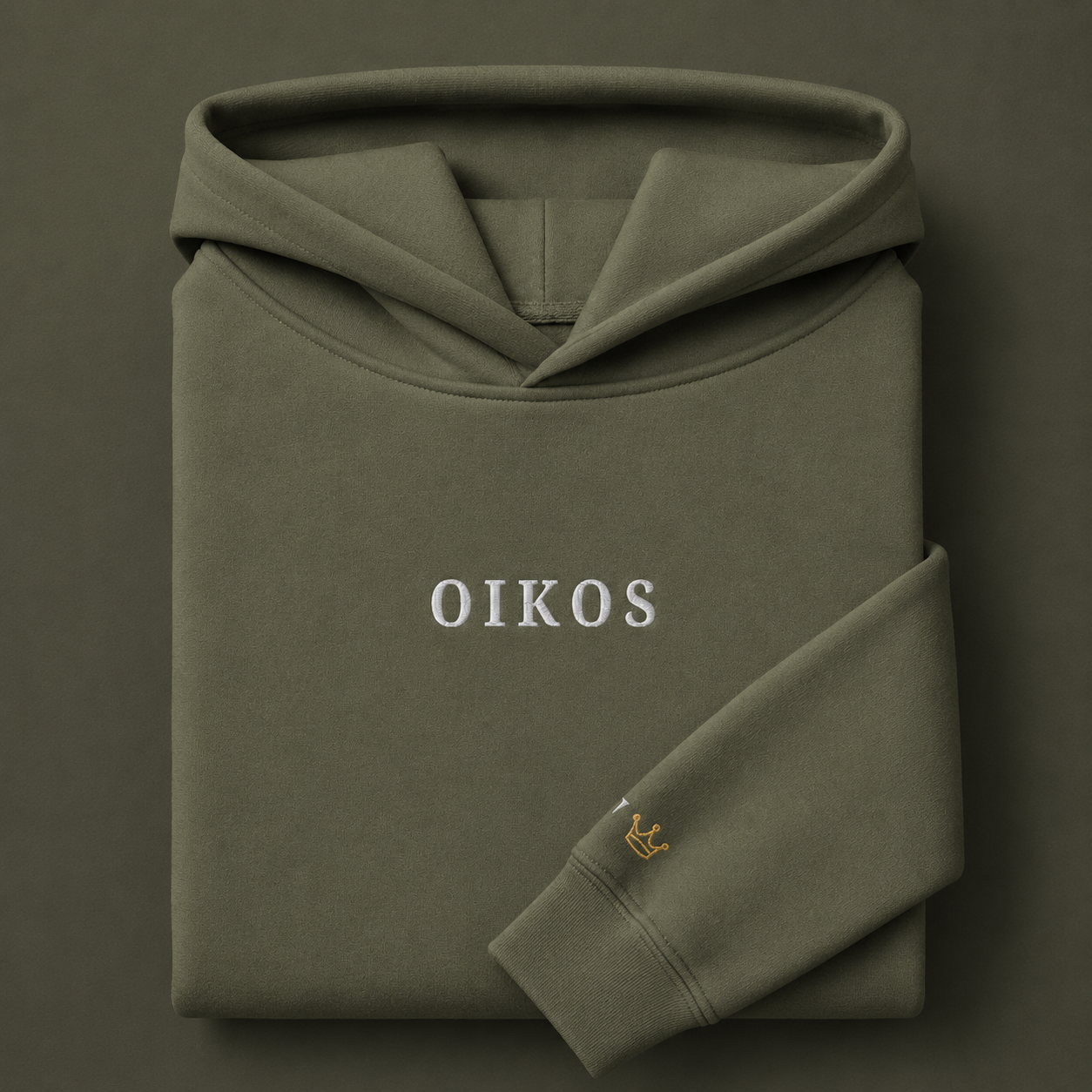 God Is Agápē — Oikos Hoodie (Olive)