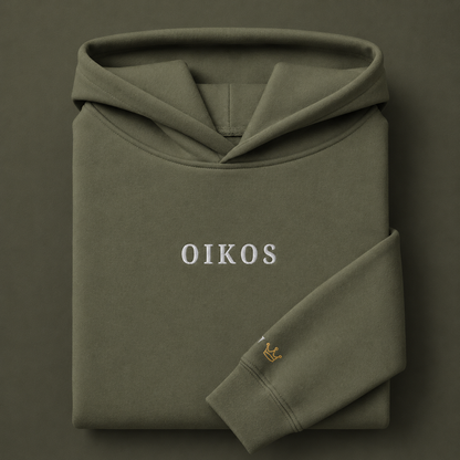 God Is Agápē — Oikos Hoodie (Olive)