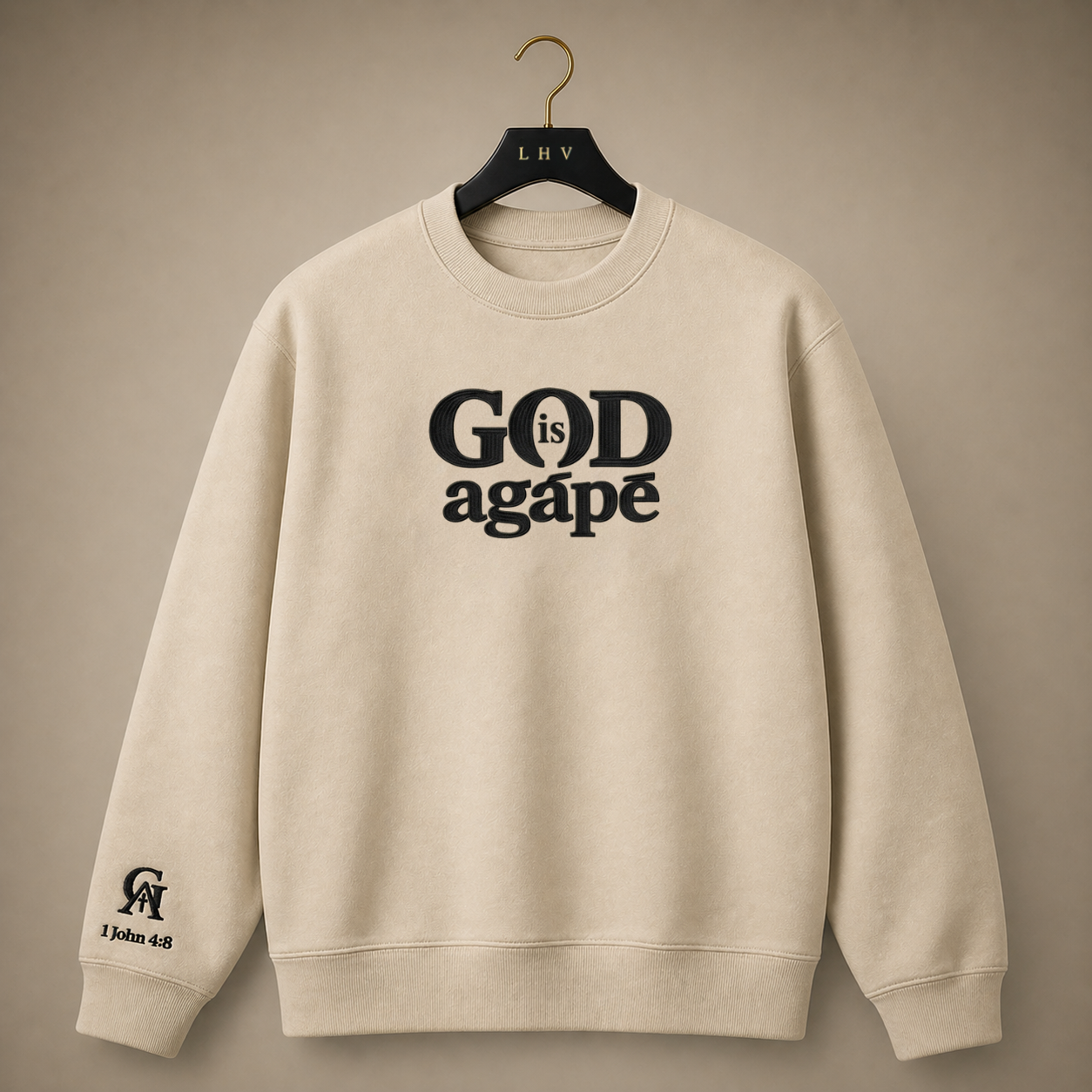 God Is Agápē — Steadfast Crew (Sand)