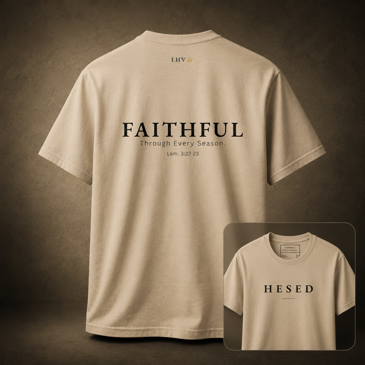 God Is Agápē — Hesed Tee (Sand)