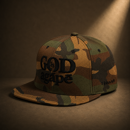 God Is Agápē Classic Snapback - Camo