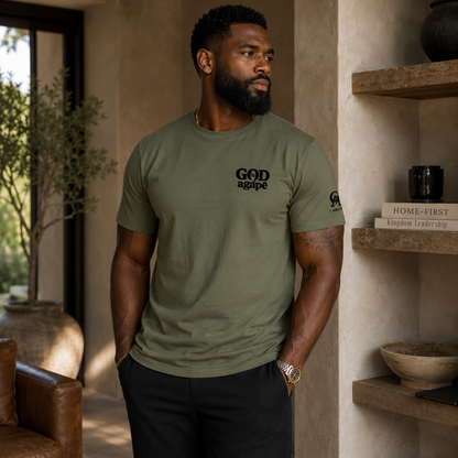 God Is Agápē — Standard Tee (Olive)