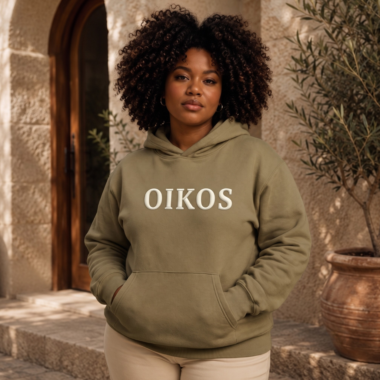 Oikos Hoodie (Sand)